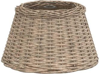 vidaXL Pantalla para lámpara de techo mimbre marrón Ø50x30 cm vidaXL