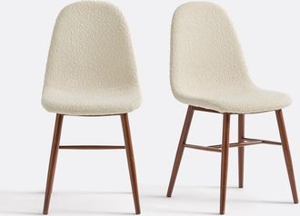 La Redoute Interieurs Set van 2 stoelen in bouclette, Polina