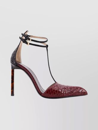 Tom Ford leather python-effect pumps