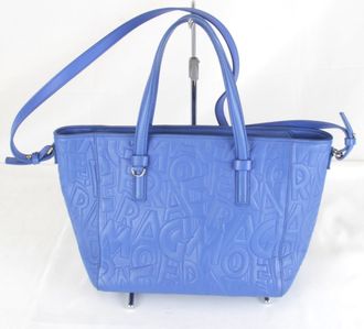Ferragamo Blue Leather Tote Bag (Pre-Owned)