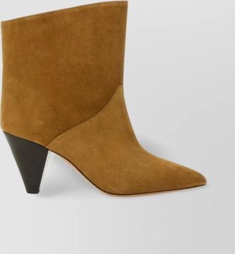 Isabel Marant loline suede cone heel ankle boots