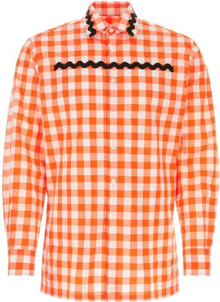 Prada Embroidered Poplin Shirt