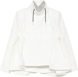 sacai Lange Mouwen - Dames - Zomerjassen - Wit - M - Jassen