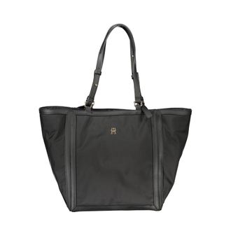 Tommy Hilfiger Womens Julia Tote Nylon Black - One Size