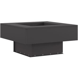 vidaXL Hoguera Negro 60 X 60 X 30 Cm Acero Vidaxl