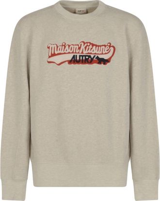 Autry Unisex Sweatshirt Collectie - Heren - Sweatshirts - Beige - L - Hoodies & sweatvesten
