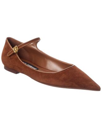 Dolce & Gabbana Suede & Leather Ballet Flat