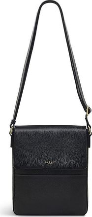 Radley London Whitby Row Small Flap Leather Crossbody Bag in Black at Nordstrom Rack