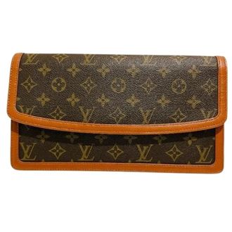 Louis Vuitton Pre-owned Clutches, male, Brown, Size: ONE SIZE Pre-owned Pochette Dame Monogram Clutch Bag