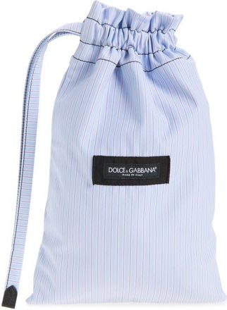 Dolce & Gabbana Stripe Poplin Crossbody Bag in Multicolor Azzurro at Nordstrom