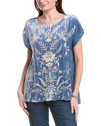 Johnny Was Winona Silk-Blend Tank