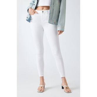 Guess 1981 High Waist Skinny Jeans in White at Nordstrom, Size 28 X 29