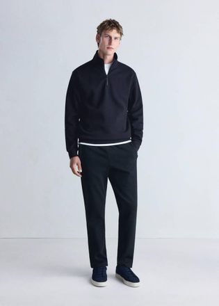 Mango Felpa con collo con cerniera Thermolite navy - Uomo - XXL - MANGO MAN