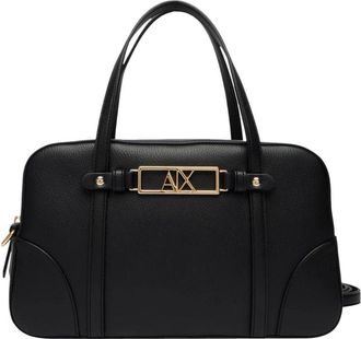 A|X Armani Exchange Polly M Handtas - Dames - Handtassen - Zwart - ONE Size - Leer - Tassen