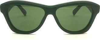 Jacquemus Palmier Zonnebril - Dames - Zonnebrillen - Groen - 55 MM - Accessoires