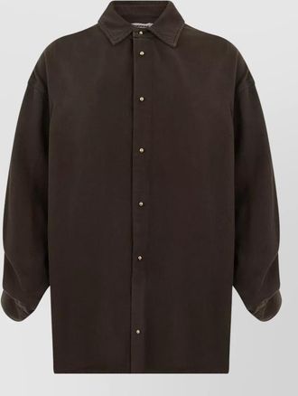 Darkpark oversized cotton blend shirt jacket