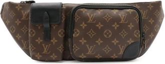Louis Vuitton Pre-owned Christopher Monogram Belt Bag - Dames - Vintage Heuptassen - Bruin - ONE Size - Leer - Vintage