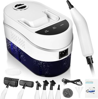 OEM Limpiador A Vapor Port&aacute;til De 2500 W Con 2 Velocidades Ajustables Y 5 Cabezales De Cepillo, 3,5-4,5 Bares, Dep&oacute;sito De Agua De 1200 Ml, Para Limpiar C