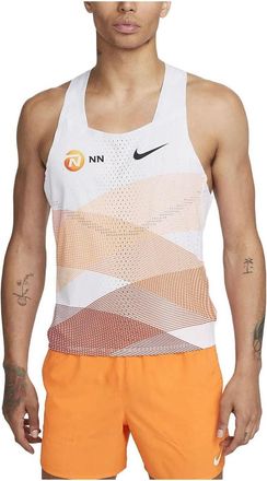 Nike AeroSwift NN Running Singlet White Orange DV7714-100