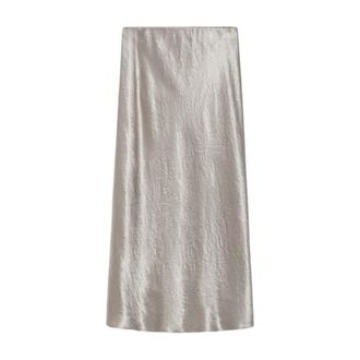 Max Mara Dames, Rokken, Beige, Maat: S Satijn