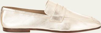 Sophique Essenziale Classic Metallic Penny Loafers