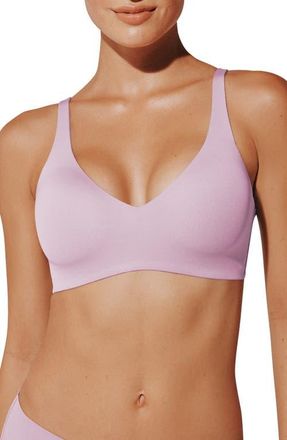 Thirdlove TempSync Wireless Plunge Bra in Macaron at Nordstrom, Size X-Large ++