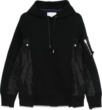sacai Felpa con zip e cappuccio - Blu