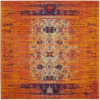 Safavieh Alfombra naranja/multicolore 201 x 201 cm
