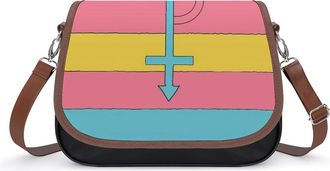 Generic Pansexual Pride Symbol And Flag Crossbody Bags for Women Shoulder Messenger Bag Purse Handbags