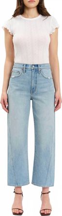 Daze Westward Barrel Leg Jeans In Pulse