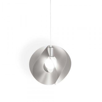 Linea Zero Atom L&aacute;mpara Colgante Plata Di&aacute;metro 45x H42 Cm