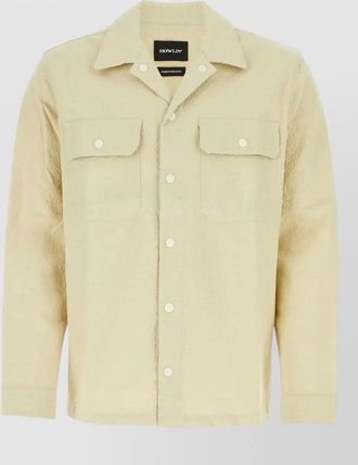 Howlin embossed cotton bowling shirt