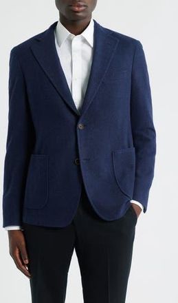 Samuelsohn Drago Regular Fit Super 180s Wool Sport Coat in Dark Blue at Nordstrom Rack, Size 46 Regular