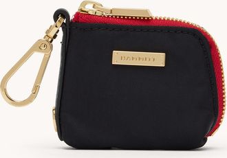 Hammitt Hammitt Syd Pouch Black Nylon Gold Red Zip