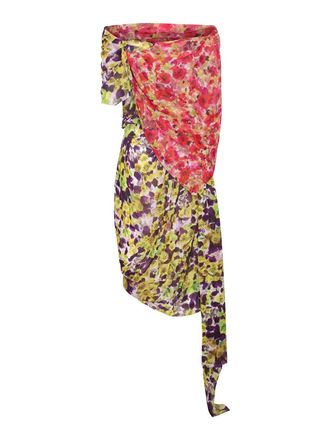 Dries Van Noten Multicolour Silk Blend Dress
