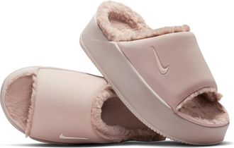 Nike (WMNS) Nike Calm Elevation Fur Slides Slit Red Malt HV8560-600