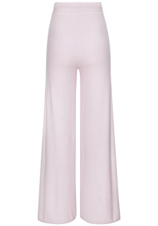 Elbsand Loungehose ELBSAND, Damen, Gr. 32/34, N-Gr, rosa, Feinstrick, Obermaterial: 55% Baumwolle, 45% Nylon, unifarben, bequem lang, Hosen Loungehose, aus ho