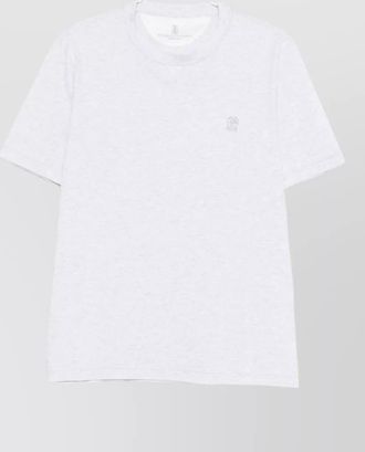 Brunello Cucinelli cotton t-shirt with logo and crew neck