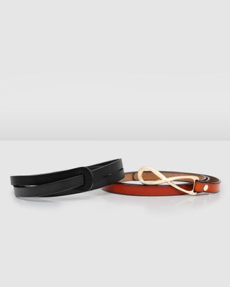 Belle & Bloom London Mood Leather Tie Belt