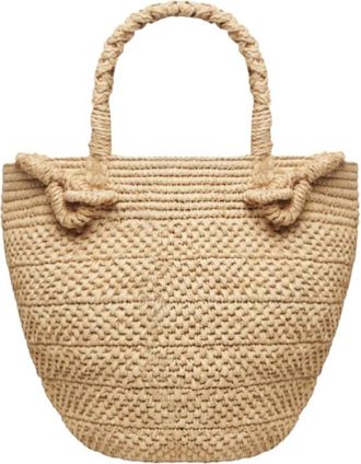 Ibeliv Arona Sac seau - Dames - Shoppers - Beige - ONE Size - Katoen - Tassen