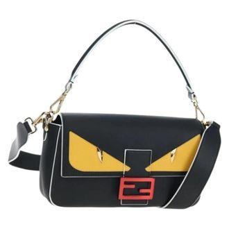 Fendi Pre-owned Vintage Schoudertas - Dames - Vintage Schoudertas - Zwart - ONE Size - Leer - Vintage