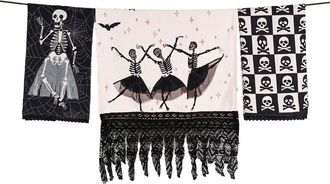 Tiramisu 3Pc Elegantly Eerie Artisan Kitchen Tea Towel Set