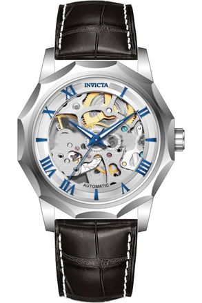 Invicta Objet D Art 69127 Herenhorloge - Automatisch Uurwerk - Roestvrij Staal met Zilveren Wijzerplaat - 42 mm