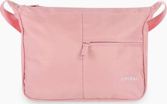 Spiral Womens Cali Cross Body Bag with Yellow Orange Hardware - Pink - Size: ONE size