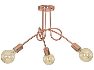 OEM L&aacute;mpara Colgante Moderna Edison Loft Cobre 3x60w