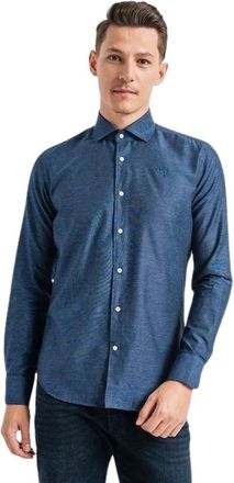La Martina Camicia con colletto a punta - - Shirts - Uomo - Blu - M