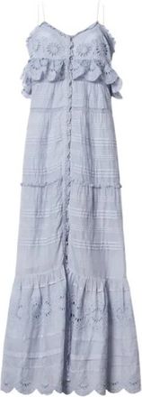 Isabel Marant Maxi-jurk - Dames - Maxi kleedjes - Blauw - 2XS - Kleedjes