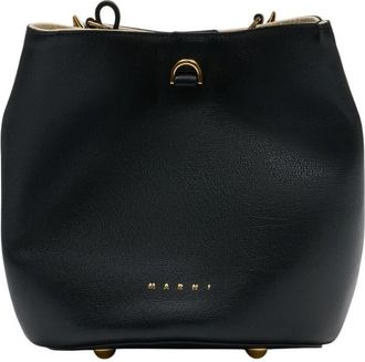 Marni Pannier Shoulder Bag Black
