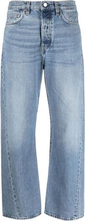 Toteme Blue Twisted seam denim cotton jeans