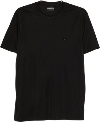 Emporio Armani T-shirt van modale en zijdemix